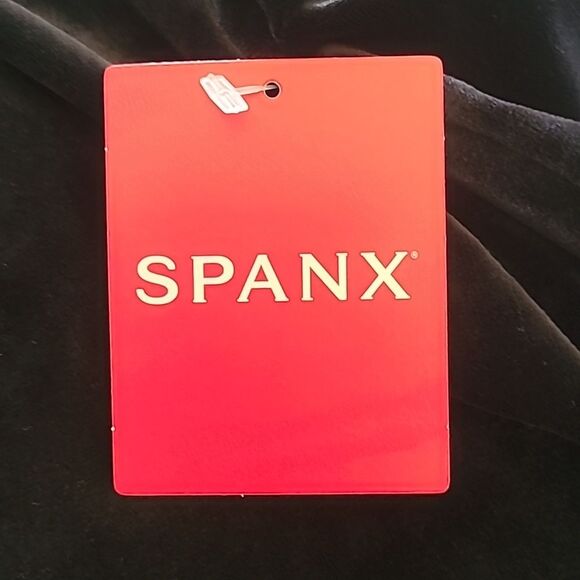 SPANX Velvet Half Zip Very Black Size M - Picture 10 of 13
